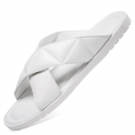 Meeste Sandaalid Sussid Nahast Luksusbr&auml;ndi Mood Uued Meeste Tasased Kingad Vabaaja Libisemiskindlad Rannasandaalid V&auml;litingimustes Meeste Poolkingad 46 must