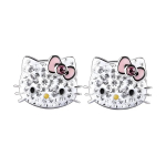 Swarovski Hello Kitty Roosa Vibu L&auml;bi Torgatud Kassik&otilde;rva K&otilde;rvar&otilde;ngad Naiste k&otilde;rvar&otilde;ngad 1175745 Box (Random Color)