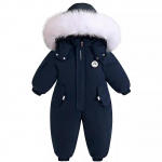 Talvine Beebi Suusariided Pluss Samet Beebi Kombinesoon Poisid T&ouml;&ouml;riided Soojad Laste Riided Veekindel Laste R&otilde;ivakomplekt 1-5 Aastat 100cm sinine