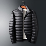 Suure suurusega meeste s&uuml;gis- ja talvine paks soe tuulekindel kapuutsiga Parker jope 6XL must