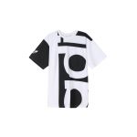 Adidas Originals Big Adi T-s&auml;rk Lahtine l&otilde;ige Julge graafiline tr&uuml;kk Puuvillane l&uuml;hikeste varrukatega T-s&auml;rk Meeste Must Valge DY6653 S