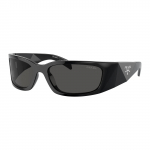 Prada Ebakorrap&auml;rase Kujuga P&auml;ikeseprillid K&auml;epidemel Logoga Unisex P&auml;ikeseprillid Must PRA19S-1AB5S0 Basic Packaging-Eyeglass Case+Box