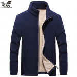 Suures suuruses M ~9xl Talve kapuutsid Meeste Soojad Paks Villane Sviitrid Meeste V&auml;lisr&otilde;ivad Tactical Soft Shell fliis jakid Mantlid M tumesinine v&auml;rv