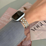 &Otilde;huke roostevabast terasest metallist naiste kellarihm Apple Watchile 38/40/41mm 42/44/45/46/49mm Sobib iWatch Series SE987654321 jaoks S10-46 45 44 42 49mm brown
