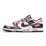 Nike Dunk Butterfly Iridescent Slip Resistant Abrasion Resistant Low top Skateboard Shoes Men's Black Pink DD1391-100(Team1171-) 36.5 white