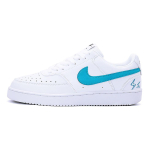 Nike Court Vision 1 Bay Blue Leather Slip Resistant Abrasion Resistant Low top Skateboard Shoes Unisex Blue White DH2987-101(team488-) 40.5 white