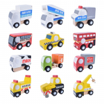 12 tk komplekt Mini puidust auto lennukimudel M&auml;nguasi Lihtne stiil Kaunistus V&auml;rviline puidust auto lennuk Mini haridusm&auml;nguasi lastele
