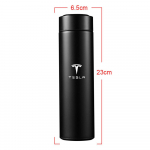 500 ml roostevabast terasest nutikas termospudel temperatuurin&auml;idikuga termokruus &auml;rikingitus Tesla Model 3 S Model X Model Y jaoks