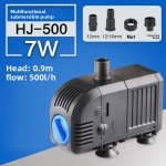 &Uuml;livaikne HJ seeria 500&mdash;3000L/H Sukeldatav Vee purskkaevupump Filter Kalatiik Akvaarium Veepump Paak Purskkaev HJ-500-7W