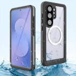 S26 Ultra 5G IP68 Veekindel Telefoni&uuml;mbris Samsung S26 Ultra S 26 Pro jaoks Kaas P&otilde;rutuskindel Kaitse Veekindel &Uuml;mbris Magnetiline Coque SAMSUNG S26 must