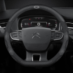 HGRF8 Citroen C1 C2 C3 C4 C5 C6 C7 C8 VTS Autole Suede Carbon Fiber Nahast Hingav Ja Libisemisvastane Roolikate Tarvikud black