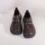 Vintage Must Nahk Naiste Kingad &Uuml;mar Nina Paks Tald K&otilde;rgust Lisavad Slip-on Loafers Mitmek&uuml;lgsed S&uuml;giseks/talveks 35