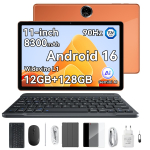 Blackview ZENO 5 Tahvelarvuti 11-tolline 90Hz 32GB+128GB 8300mAh Android 16 T&Uuml;V S&Uuml;D Widevine L1 PC-m&auml;ngude tahvelarvuti 4G LTE 12+128 oranž