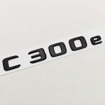 Uus 3D ABS Kroom Must Auto Stiil C300e C300de M&auml;rk Tagumine Pagasiruumi Embleem Kleebised Decals For Mercedes Benz C300e C300de W206 C300e Black