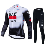 Pikavarrukuline &uuml;likond Meeste Kevad, Suvi ja S&uuml;gis Maanteejalgratta Rattas&otilde;idudress Rattas&otilde;idudress UAE Team UAE Rattas&otilde;idudress M white