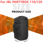 Kaasaskantav k&otilde;lari tolmukate JBL PartyBox 1000/710/520/320/310/120/110 jaoks Veekindel k&otilde;larikott Reisi kaitsev hoiukott