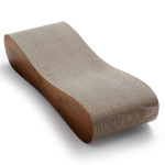 Luksuslik Kaasaegne Kassipuhkeplaat Vastupidav Paber Lainepapp Kassikriimustusvoodi Karbis Pakitud (Brown,69*24*14cm) pruun