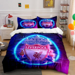 Liverpooli Jalgpalliklubi embleem. Voodipesukomplektid Tekikotikomplektid Tekikotid Padjap&uuml;&uuml;rid(1* Tekikott 2* Padjap&uuml;&uuml;ri (ilma tekita)) 140x200cm blue