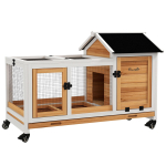 Puidust k&uuml;&uuml;likumaja, merisigade puur, eemaldatava aluse ja ratastega - Kollane 108 x 58 x 73.5 cm kollane
