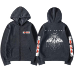 Bad Omens B&auml;ndi Graafiline Kapuutsiga T&otilde;mblukuga Jakk Meeste Mood Vintage &Uuml;legabariidiline T&otilde;mblukuga Dressipluus Meeste Rock Punk Gooti Jakk Streetwear S tumehall v&auml;rv
