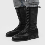 Meeste Minimalistlikud Poksisaapad K&otilde;rge S&auml;&auml;rega &Uuml;mara Varba Paelkinnitusega Cleanfit Stiilis Klassikalised Treeningjalatsid Vabaaja Unisex Chelsea Saapad 46 must