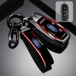 Metallnahast Auto Nutiv&otilde;tme Kaanega Kaitsekarp Ford Focus Mk2 Mk3 Mk4 Fiesta EcoSport Mondeo Ranger Mustang Kleebis (as the picture,1pc) gray