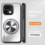 AG Matt magnetiline &uuml;mbris Realme 16 Pro Plusile 360&deg; p&ouml;&ouml;rleva r&otilde;ngashoidjaga Traadita laadimise k&otilde;va kate Realme 16Pro + jaoks realme 16 Pro valge