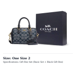 COACH Rowan Kangast Bostoni kott K&auml;ekott Mini Naiste teksasinine CH370-IMDEI One Size 2 black