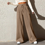 Laia s&auml;&auml;rega p&uuml;ksid naiste fliisvoodriga dressip&uuml;ksid, sirged p&uuml;ksid p&otilde;hjaga All-Math Plain Fitness Joggers p&uuml;ksid Travel Basic XXL