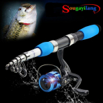 Sougayilangi kaasaskantav &otilde;ngeritvade ja -rullide komplekt Ultrakergete &otilde;ngeritvade kalastustarvete komplekt 1.0m