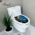 Nutika tualettruumi istme seinakleebis Vin&uuml;&uuml;list seinamaaling kodusisustus #6