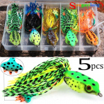 5 tk kalap&uuml;&uuml;gi landid Topwater ujuvad umbrohuvaba landi konnas&ouml;&ouml;dad topelt teravate konksudega pehme s&ouml;&ouml;daga 5 Pcs