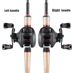 Baitcasting kalastusrull Ultra Smooth 12+1 varjestatud kuullaagriga kiire 6,3:1 &uuml;lekandearvuga rull Right punane