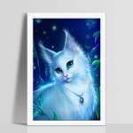 5D DIY Teemantmaal Anmial Cat Full Square Teemanttikandid Ristpistes Seinamaaling 20*30 cm