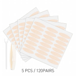 5 tk pitsist topelt silmalau kleebised looduslikud n&auml;htamatud topelt silmalaugude kleepsud isekleepuvad v&otilde;rgust