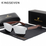 KINGSEVEN k&auml;sitsi valmistatud p&auml;hklipuust prillid, polariseeritud peegel-p&auml;ikeseprillid, mehed, naised, vintage disain M h&otilde;be