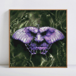 Teemantv&auml;rvimine liblikad Kodukaunistus Ristpistes Teemanttikandid 30x30