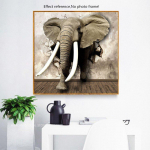 Teemantmaaling elevant t&auml;isring puur 5d DIY teemanttikandid teemantmosaiik loomapilt 30x30CM