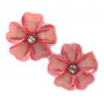 Les Tr&eacute;sors De Lily [K0992] - Boucles 'Princesa' rose Heleroosa