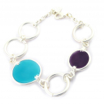 Dolce Vita [K2699] - Bracelet Cr&eacute;ateur 'Coloriage' bleu violet t&uuml;rkiissinine