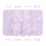 1666 t&uuml;kki l&auml;bipaistvast kummist plastikust k&otilde;rvar&otilde;ngaste seljatoed, korgid DIY leiud mixed puhas