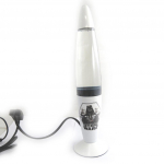 Star Wars [N0915] &ndash; valge T&auml;hes&otilde;dade laavalamp (Darth Vader) valge