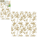 Les Tr&eacute;sors De Lily [Q4327] - Taupe beež 'Nature' puuvillane padjakate (lehed) - 40x40 cm valge