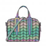 Moodne naiste k&auml;ekott &Otilde;lakott Helendav messenger kotid Geomeetria Crossbody kott Suure mahutavusega 3 must