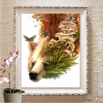 DIY teemantmaal t&auml;isruudukujuline 5D teemantkunst tikandid maastik K&auml;sitsi valmistatud kodukaunistuste kingitus Full Round 20X30CM