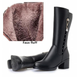 Talvised naiste saapad Kingad ehtsast nahast naiste pikad saapad Villased soojad veekindlad lumesaapad Naiste k&otilde;rged ratsasaapad 35