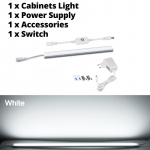 K&ouml;&ouml;k LED-valgustiriba toru h&auml;mardusl&uuml;liti puuteanduriga juhitav riidekapp lambikapp j&auml;ik LED-riba alumiiniumist kapi taustvalgus 30CM