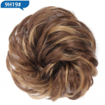 Juuksepulk Juuste tumepruun r&auml;pane kobar Juuksepikendus naistele Laineline lokkis Updo Scrunchie Elastne