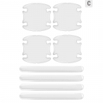 Autoukse kleebis kriimustuskindel kate Automaatk&auml;epideme kaitsekile kaitse 4 anti-collision bars+4 bowls