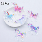 12 tk. UUS Tr&uuml;kitud &uuml;kssarviku aplikatsioonid Scrapbooking DIY plaastrid Kodukaunistuse Ornamnet tarvikud mitmev&auml;rviline